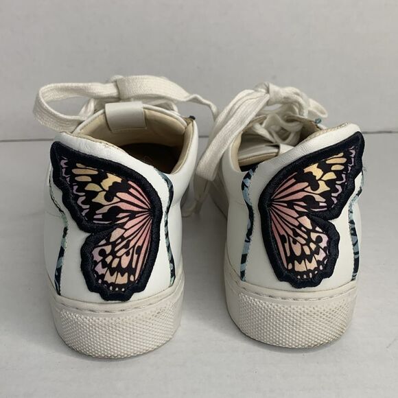 Sophia Webster white leather butterfly trainer sneakers - Picture 4 of 11